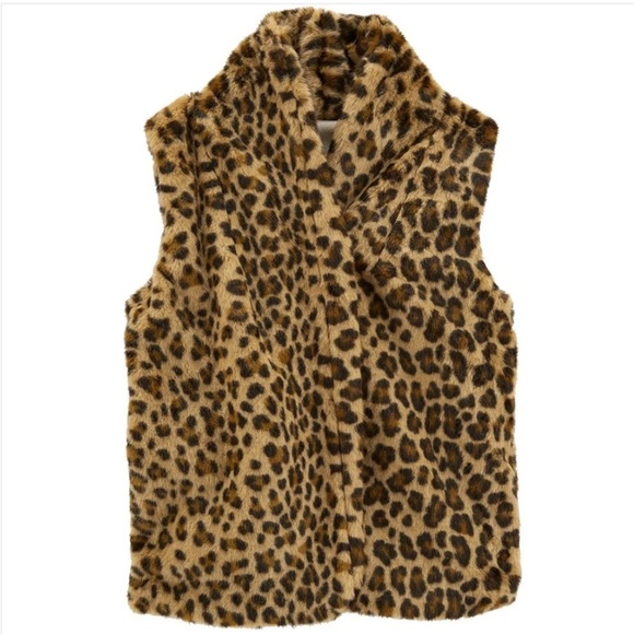 Carter's Other - Cheetah Faux Fur Vest Girl  sz 6x